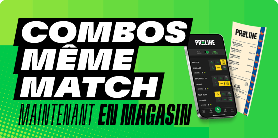 Combos même match maintenant en magasin.